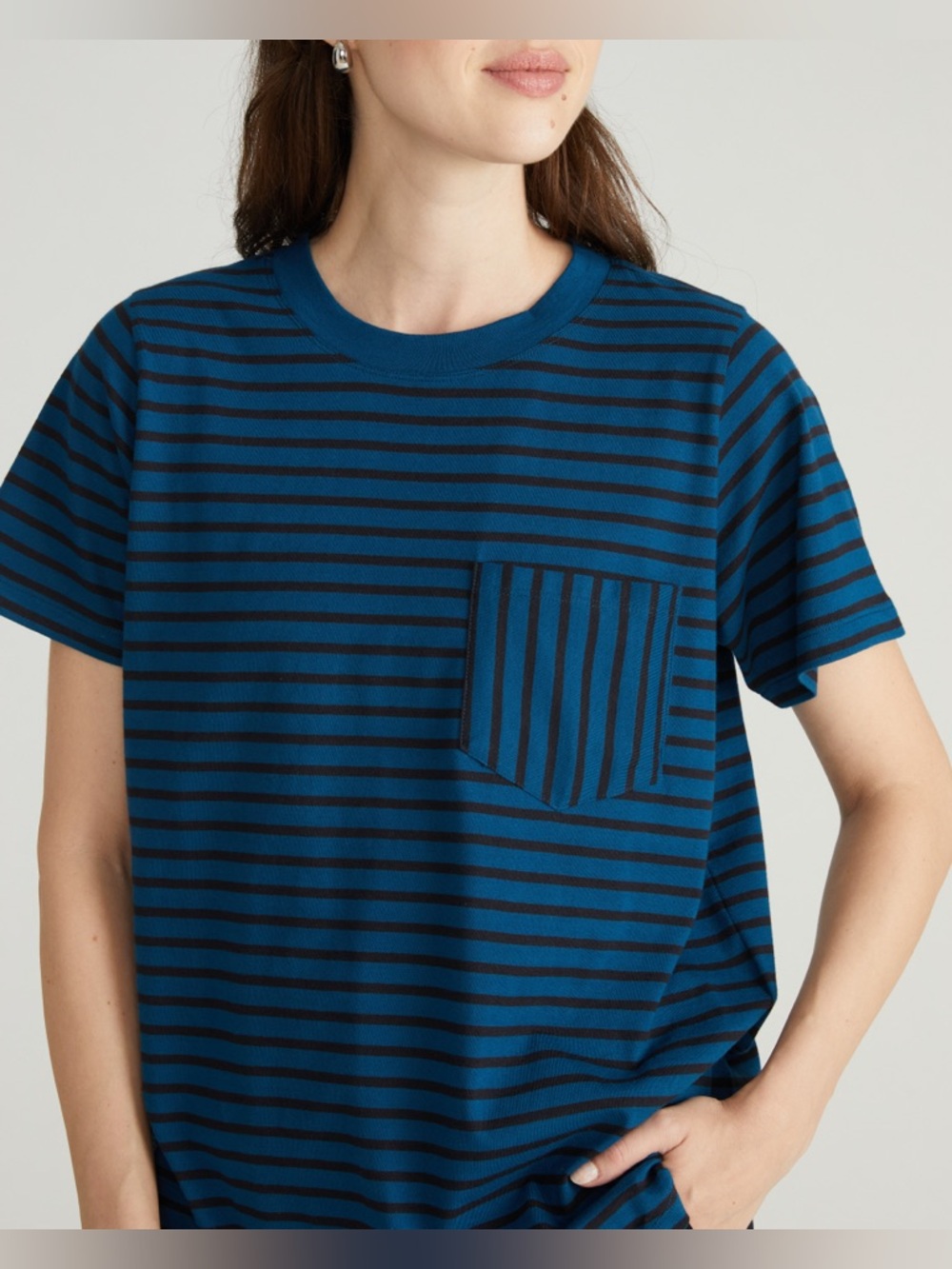 Breton Stripe Garcon Tee by Universal Standard, sz XL (26 / 28)